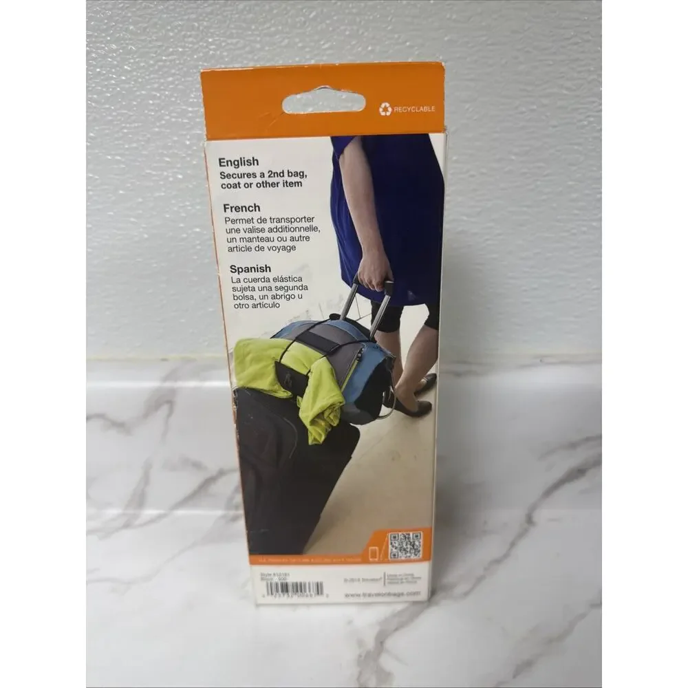 Travelon Bag Bungee Black Secure 2nd Bag Coat Travel Bag Luggage